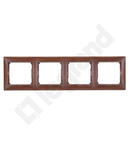 Valena Ramka poczwórna MAHOŃ Legrand 770314