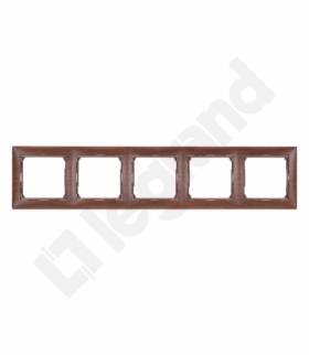 Valena Ramka pięciokrotna MAHOŃ Legrand 770315