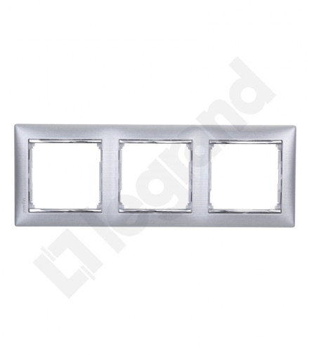 Valena Ramka podwójna ALUMINIUM SZCZOTKOWANE Legrand 770332