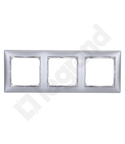 Valena Ramka potrójna ALUMINIUM SZCZOTKOWANE Legrand 770333
