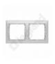 Valena Ramka podwójna pozioma ALUMINIUM/SREBRO Legrand 770352