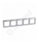 Valena Ramka pięciokrotna pozioma ALUMINIUM/SREBRO Legrand 770355