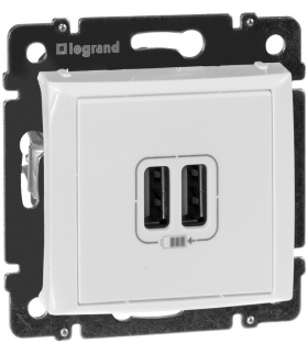 Valena GNIAZDO ZASILAJĄCE 2 x USB 5V 1500 MA BIAŁE Legrand 770470