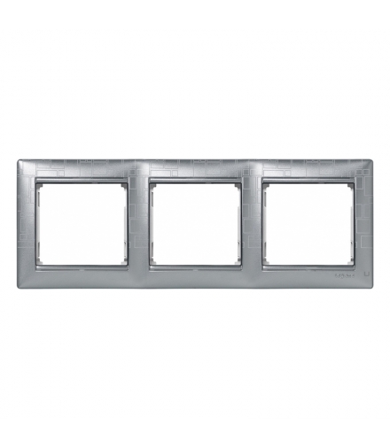 Valena Ramka potrójna ALUMINIUM KUBIZM Legrand 770343