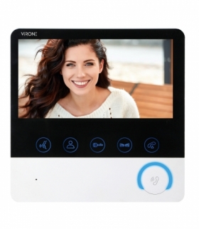 Kolorowy wideo monitor 7" do rozbudowy systemów CETI, z funkcją intekom oraz z możliwością sterowania bramą i nagrywania filmów/