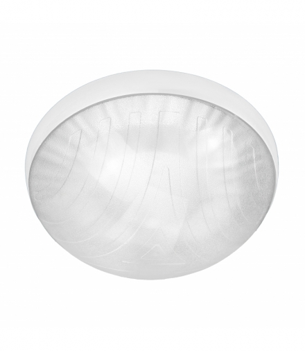 ROVI MV, plafon oświetleniowy z czujnikiem mikrofalowym, 75W, E27, IP44, IK10, klosz poliwęglan przeźroczysty Orno CL/E27-1MV