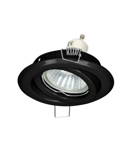 SUTRI RM ramka dekoracyjna oprawy punktowej, MR16/GU10 max 50W, okrągła, regulowana, czarna Orno OR-OD-6176/B