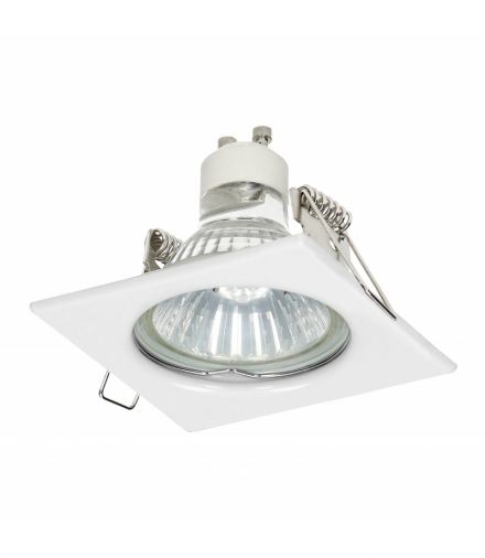 SUTRI SC ramka dekoracyjna oprawy punktowej, MR16/GU10 max 50W, kwadrat, stały, biały Orno OR-OD-6177/W