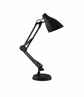 DIAN lampa biurkowa. 60W stalowa, czarna Orno DL-1/B