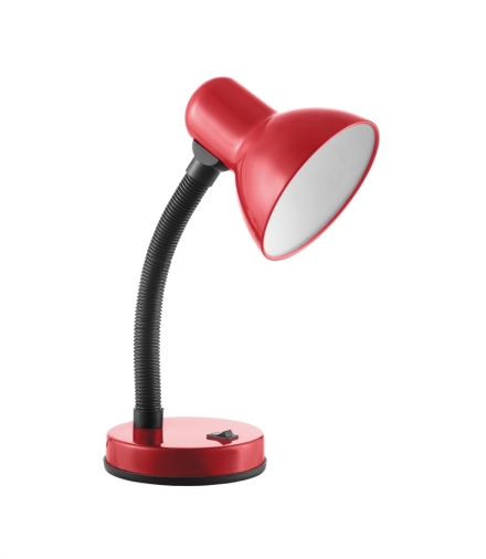 FUPI, lampa biurkowa, 40W, E27, stal + tworzywo, czerwona Orno DL-4/R
