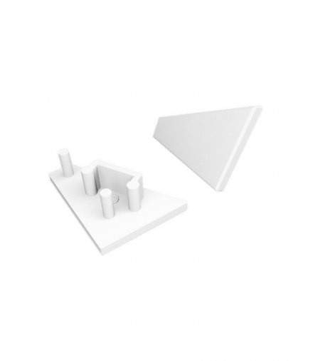 Zaślepka CORNER10 TOPMET biały 10x2szt. Orno 83150001