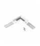 Łącznik L GROOVE10 do profili aluminiowych, biały /op Orno 76530001