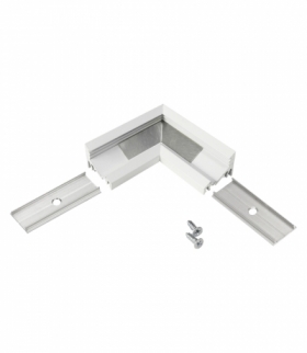 Łącznik L CORNER 10 do profili aluminiowych, biały /op Orno 83110001