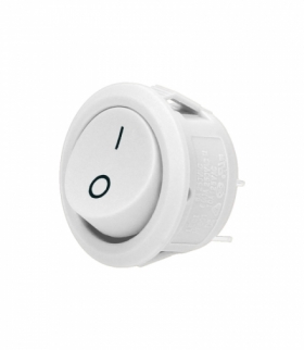 Łącznik kołyskowy okrągły, biały Orno OR-AE-13180/W