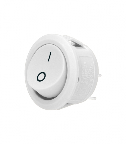 Łącznik kołyskowy okrągły, biały Orno OR-AE-13180/W
