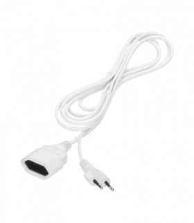 Przedłużacz domowy jednogniazdowy płaski, 1x2P, 3m,kabel PVC H03VV-F 2x0,75mm², 230VAC Orno OR-AE-13195/3M