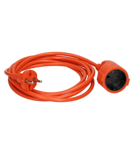 Przedłużacz ogrodowy jednogniazdowy PVC 2x1mm2, długość 10m Orno OR-AE-13210/10M