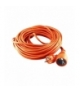 Przedłużacz ogrodowy pomarańczowy zalewany, 1x2P+Z (schuko) 40m, H05VV-F 3x1,0mm², 230VAC/10A Orno OR-AE-13168(GS)/40M