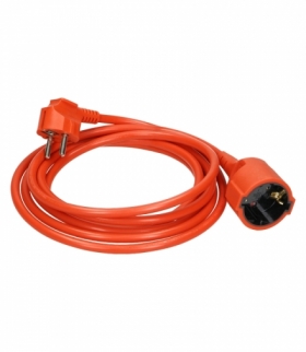 Przedłużacz ogrodowy jednogniazdowy PVC 3x1,5mm2, długość 15m Orno OR-AE-13212(GS)/15M