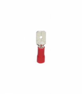 Wsuwka całkowicie izolowana, przekrój maksymalny 1mm², szerokość:6,3mm, Blister 10 szt. Orno OR-KK-8106/1/6/B1