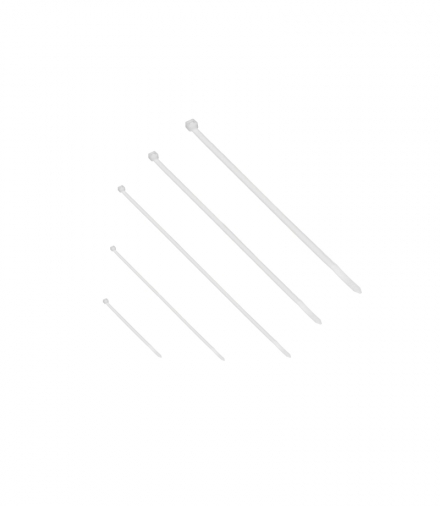 Zestaw opasek kablowych, 100 szt., kolor naturalny Orno OR-AE-13207