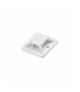 Uchwyt opaski kablowej, samoprzylepny, 20x20 mm, biały, 10 sztuk Orno OR-AE-13201/10
