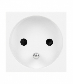 NOEN FR, gniazdo modułowe 45x45mm 1x2P+Z, typ E french, 16A 250V, białe Orno OR-GM-9010/W/FR