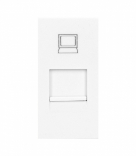NOEN RJ45, gniazdo modułowe 22,5x45mm RJ45 cat 5e, białe Orno OR-GM-9010/W/RJ45
