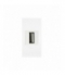 NOEN USB data, gniazdo modułowe 22,5x45mm USB data 2.0, przelotka, białe Orno OR-GM-9010/W/USBDAT1