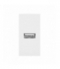 NOEN USB, port modułowy 22,5x45mm z ładowarką USB, 2,1A 5V DC, biały Orno OR-GM-9010/W/USB