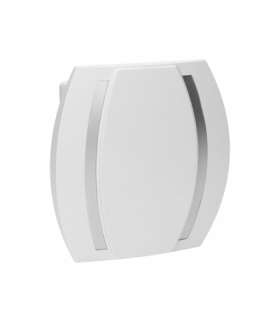 Dzwonek Kameleon Gong 230V, biało-srebrny Orno OR-DP-VD-163/W-G
