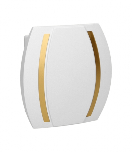 Dzwonek Kameleon Gong 8V, biało-złoty Orno OR-DP-VD-163/W-C/8V