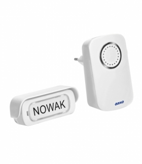 Dzwonek bezprzewodowy ERATO AC, sieciowy, learning system, 32 dźwięki, 100m Orno OR-DB-AX-151