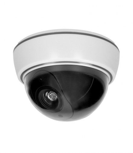 Atrapa kopułowej kamery monitorującej bez podczerwieni CCTV, bateryjna Orno OR-AK-1210