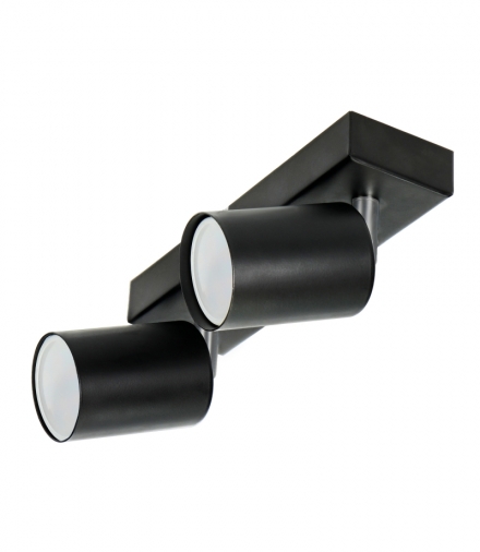 DOA SP 2I, oprawa ścienno-sufitowa, GU10 max. 2x50W, IP20, czarna Orno OR-OP-6194BGU10