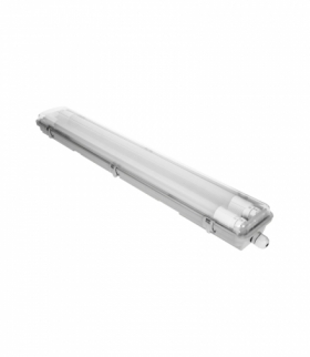 HERM T8 LED 2*9W oprawa hermetyczna pod T8 LED, 1800lm, IP65, 4000K, oprawa zawiera świetlówki T8 LED Orno OR-OP-6154LZP4