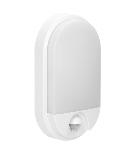 NEFRYT LED 15W, oprawa ogrodowa z czujnikiem ruchu, 1100lm, IP54, 4000K, biała Orno OR-OP-6147WLPMR4