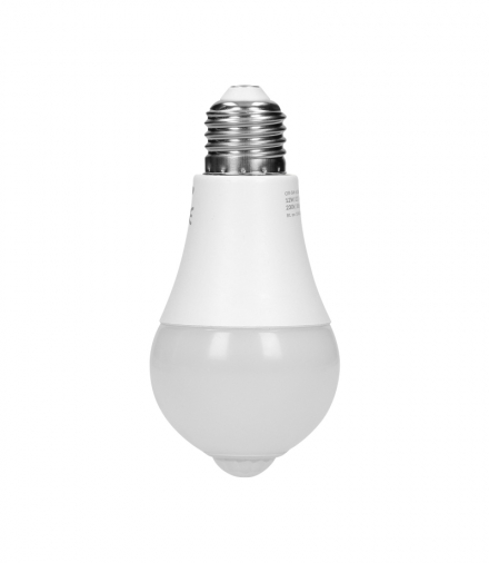 SAHIL LED PIR 12W A60, żarówka z czujnikiem ruchu PIR 12W, 850lm, 4000K Orno OR-SW-6150LR4