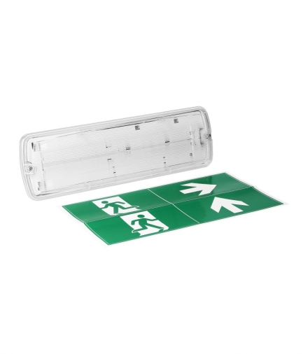 Oprawa sieciowo-awaryjna METU LED 2,7W, 3H, IP65, 6000K Orno OR-OA-6197L6