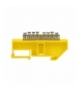 Listwa zaciskowa PE, na szynę TH35, 8 przewodów, żółta Orno OR-LZ-8204/8/Y