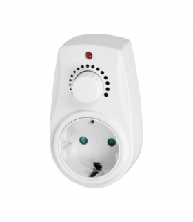 Ściemniacz z dodatkowym gniazdem sieciowym 2P+Z (Schuko), max.280W Orno OR-AE-13114(GS)