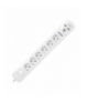 Listwa przeciwprzepięciowa, 6 gniazd 2P+Z schuko, kabel 3x1,5mm², długość 3m, z wyłącznikiem podświetlanym dwutorowym. 16A/230 V
