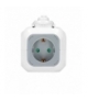Przedłużacz 4 krotny 2P+Z (schuko), ładowarka 2xUSB, 1,4m H05VV-F 3x1,5mm², szaro-biały Orno OR-AE-13144(GS)
