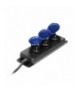 Przedłużacz warsztatowy bryzgoszczelny IP44, 3 gniazda 2P+Z IP44, przewód gumowy, H05RR-F 3x1,5mm², długość 3m Orno OR-AE-13158/
