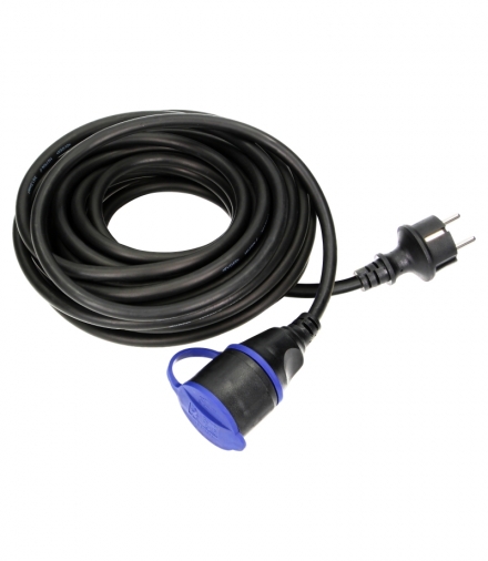 Przedłużacz warsztatowy bryzgoszczelny IP44, 1x2P+Z (schuko) 10m,kabel gumowy olejoodporny H07RN-F 3x1,5mm², 230VAC/16A Orno OR-