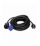 Przedłużacz warsztatowy bryzgoszczelny IP44, 1x2P+Z (schuko) 10m,kabel gumowy olejoodporny H07RN-F 3x1,5mm², 230VAC/16A Orno OR-