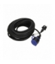 Przedłużacz warsztatowy bryzgoszczelny IP44, 1x2P+Z (schuko) 30m, kabel gumowy olejoodporny H07RN-F 3x1,5mm², 230VAC/16A Orno OR