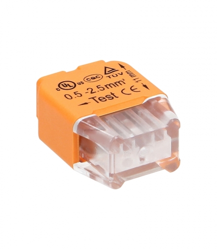 Złączka instalacyjna wciskana 2-przewodowa na drut 0,75-2,5mm² IEC 300V/24A 10 szt. Orno OR-SZ-8004/2/10