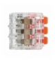 Złączka instalacyjna zaciskowa 3-przewodowa na dowolny przewód 0,2-4mm² IEC 450V/32A 10 szt. Orno OR-SZ-8005/3/10