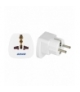 adapter podróżny - World to EU, 230VAC/10A, biały Orno OR-AE-13177